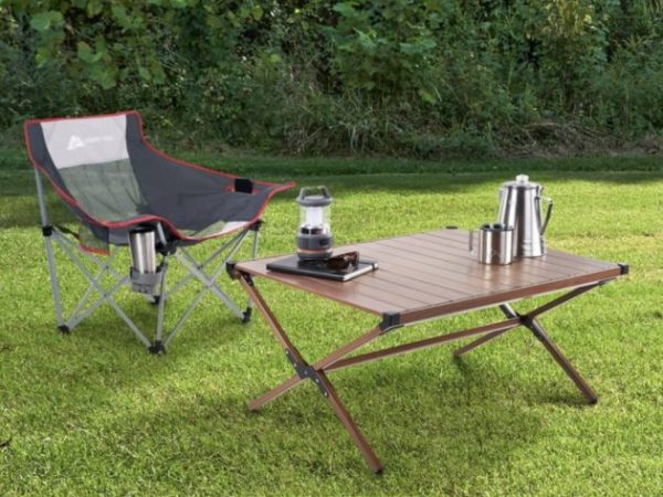 Ozark Trail Aluminum Roll-Top Camping Table only $15!